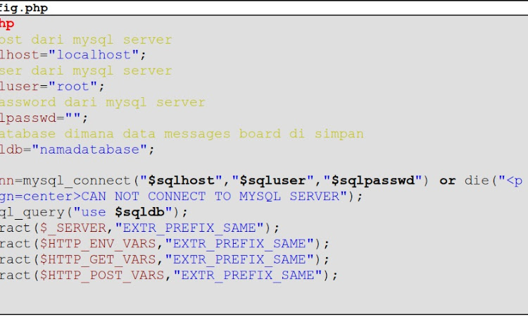 Membuat Message Board dengan PHP dan MySql