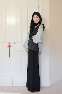 gaya hijab casual 
