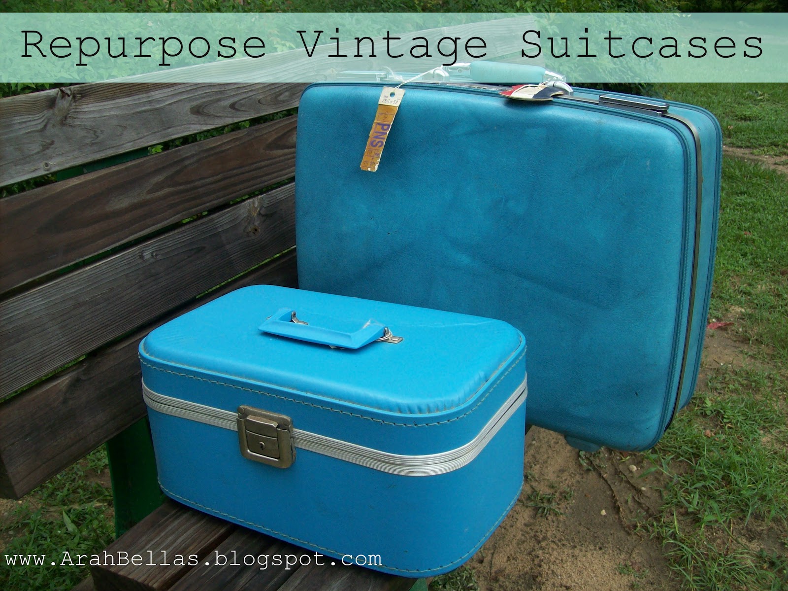 ArahBella's {Thriftaholics} Repurposing Vintage Suitcases