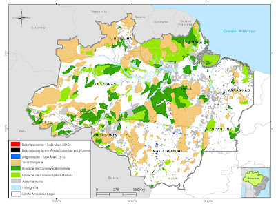 desmatamento na amazônia - maio de 2012