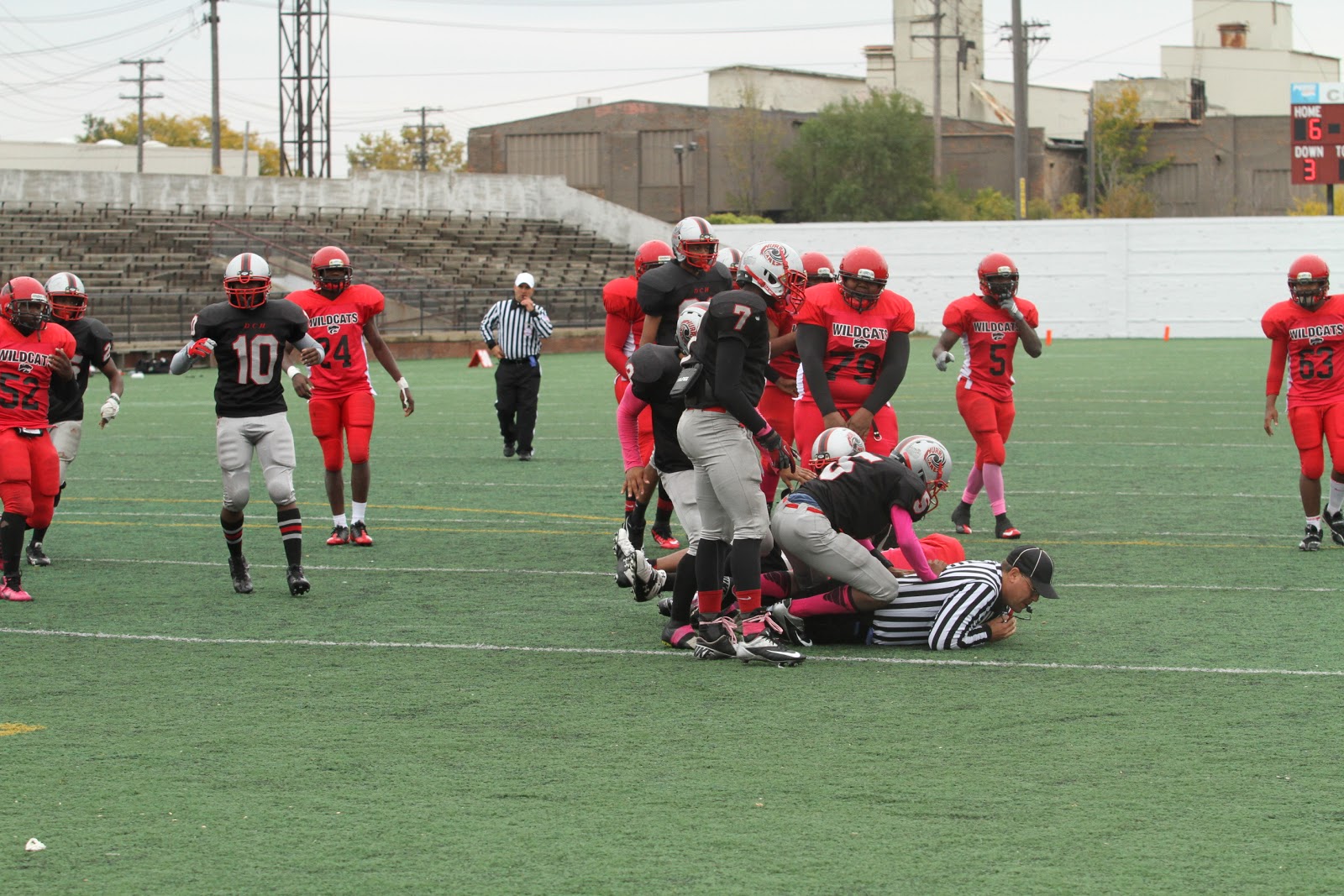 The D Zone Allen Academy V Detroit Community, 101312, ref tackles