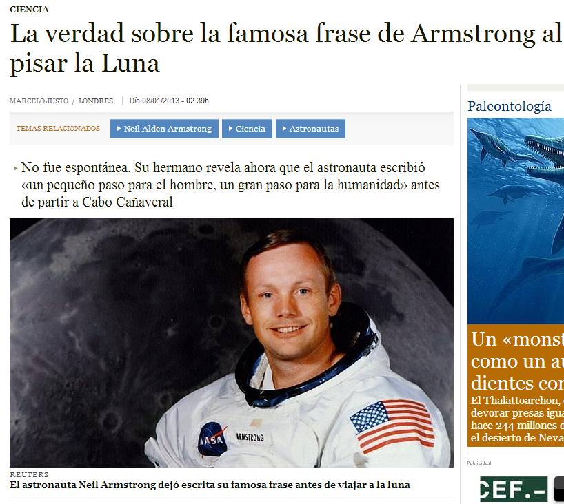 Resultado de imagen para frases de neil armstrong