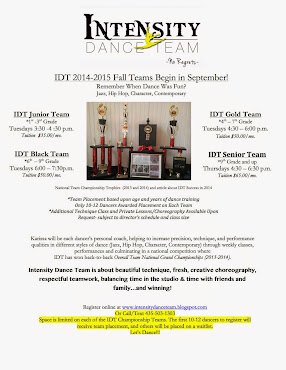 IDT 2014-2015 Competition Teams