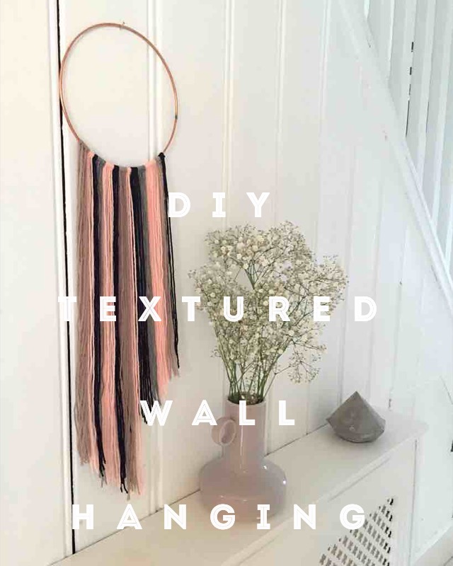 nostalgiecat DIY textured wall hanging