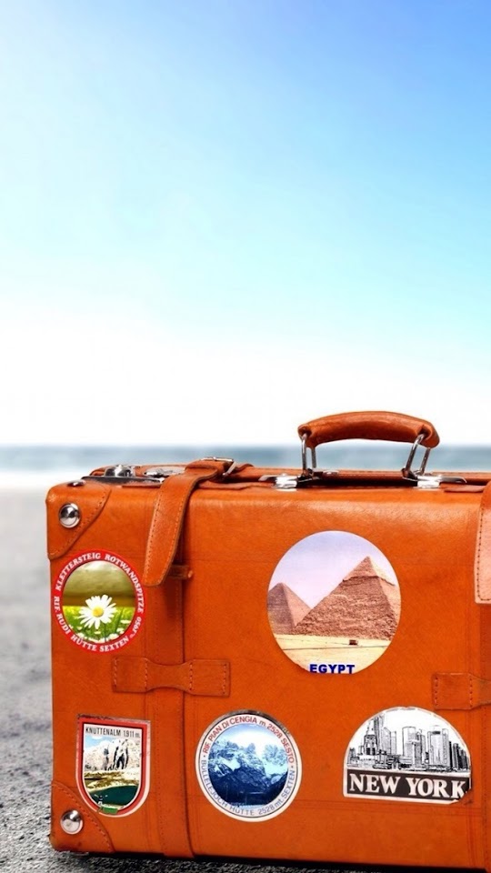   Brown Suitcase   Android Best Wallpaper
