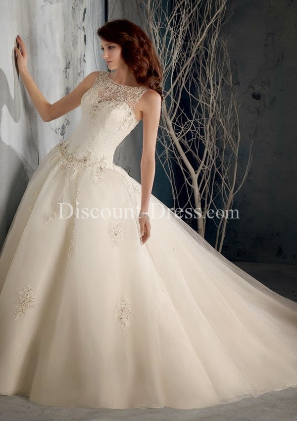 Tulle Sweetheart Fit N Flare With Appliques Luxury Wedding Dresses