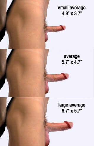 The average man has a 5.7" penis. 