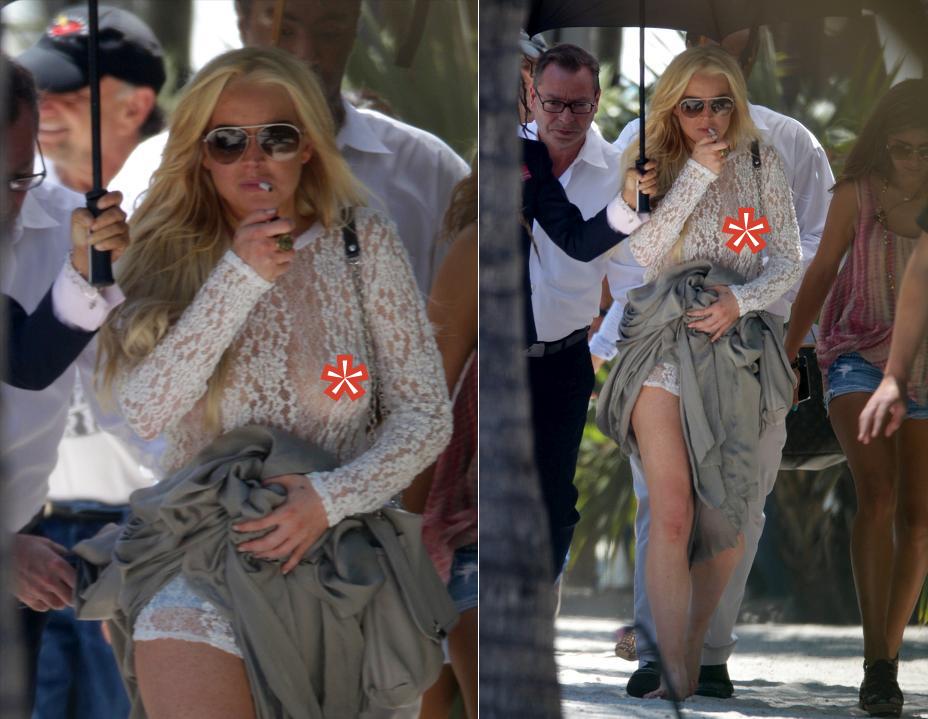 Lindsay Lohan shooting for lindsay lohan miami flash. Lindsay Lohan shooting for