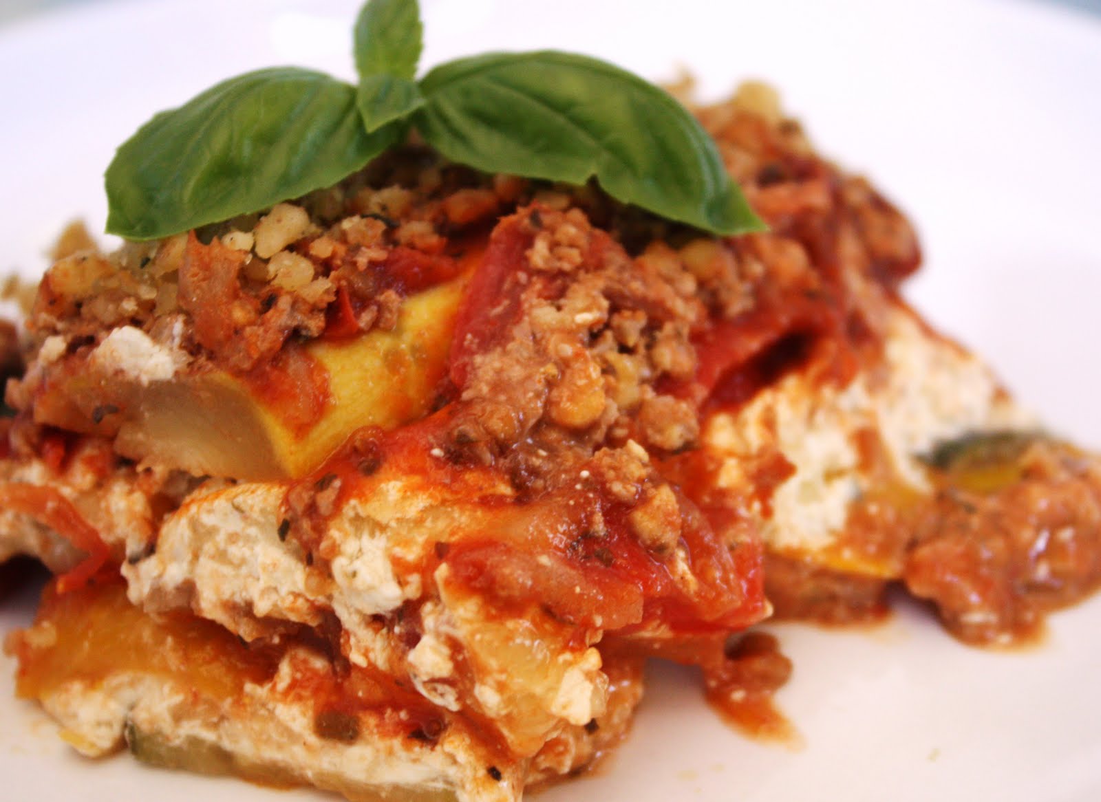 Veganess Eats 'NO Noodle' Zucchini Lasagna (with Roasted Red Pepper
