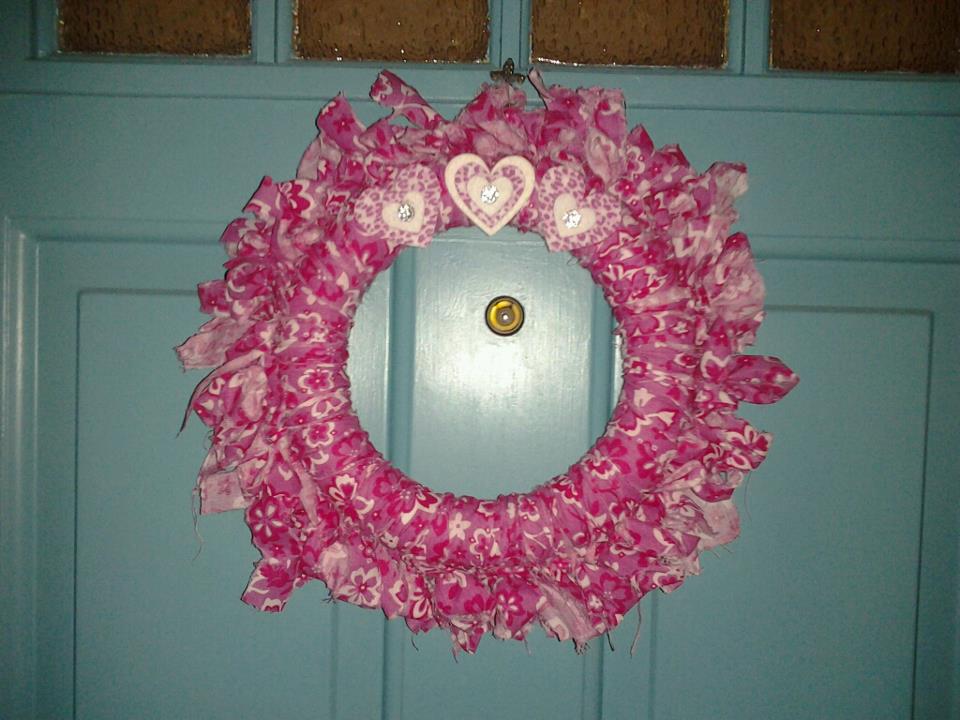 Silver Trumpets Valentine Wreath