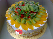 Fruits Flan Cake (RM75 ~ Saiz 9inch)