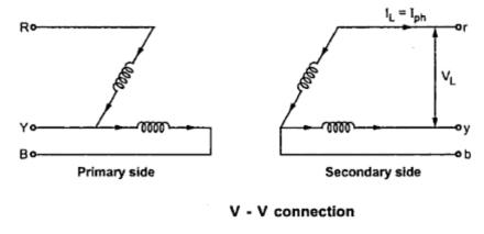 Open+Delta+Transformer+Connection Open Delta or V-V Connection of 3-Phase Transformer | your electrical ...