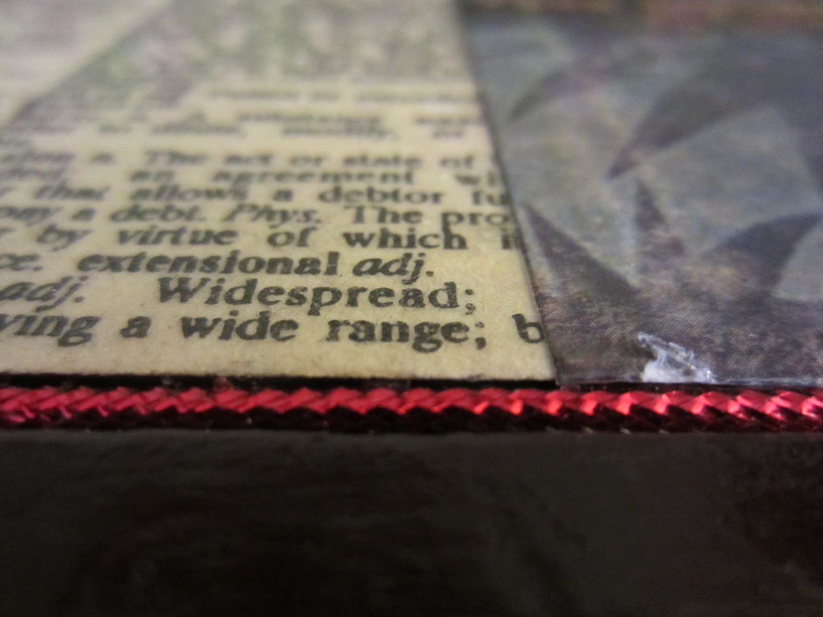 The Purple Paisley Dictionary Decoupage fabulous writing desk makeover