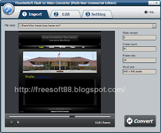 ThunderSoft Flash to Video Converter 1.4.0