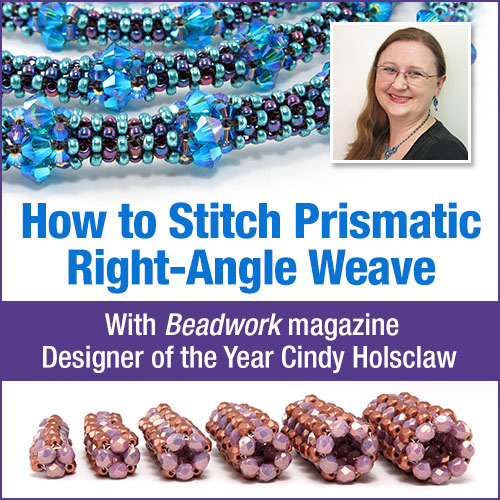 Bead Origami Prismatic RightAngle Weave (PRAW)