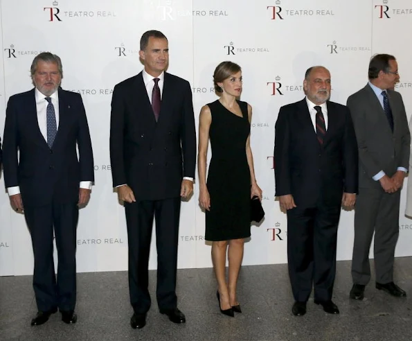 Queen Letizia of Spain and King Felipe of Spain attended the opening of Royal Theatre new season