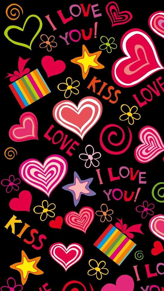 Love Hearts Sweet Vector Android Wallpaper