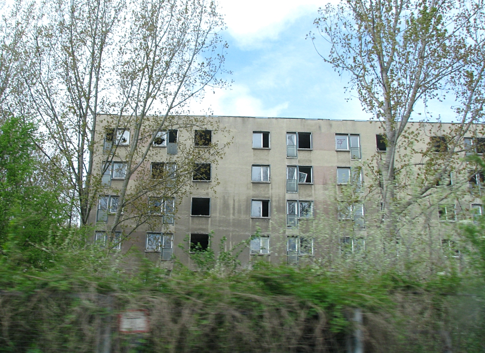 Ghost Funfair A Few Abandoned Houses Berlin Germany
