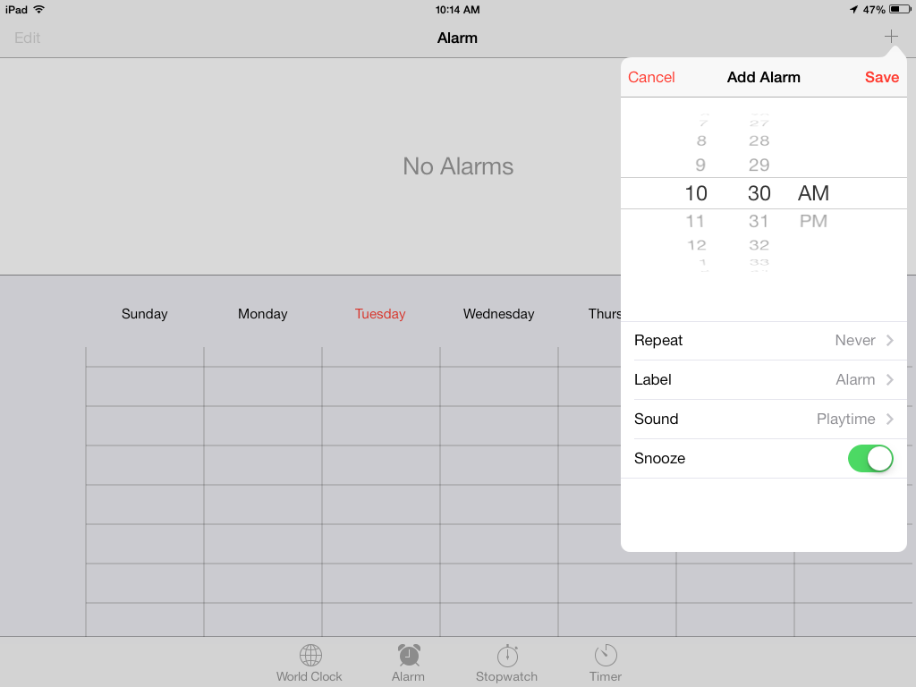 iPads in CPS Set iPad alarms to guide your day