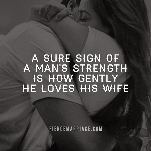 More Than Sayings: A sure sign of a mans strength