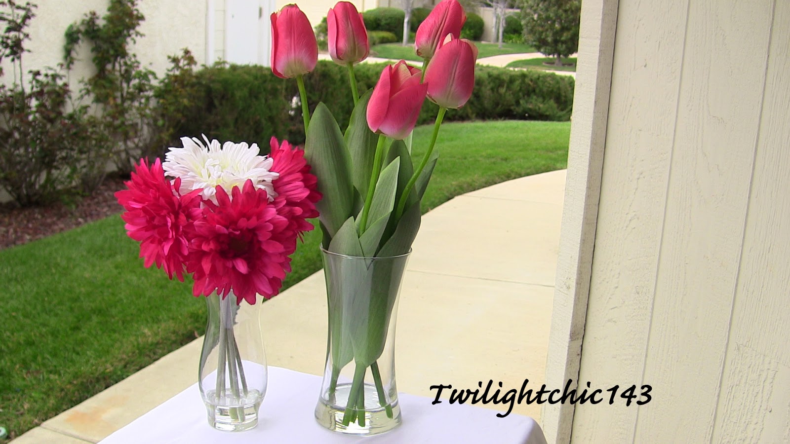 Tin's Bloggin DIY Acrylic Water Flower Arrangement♡TwiChic Thursday