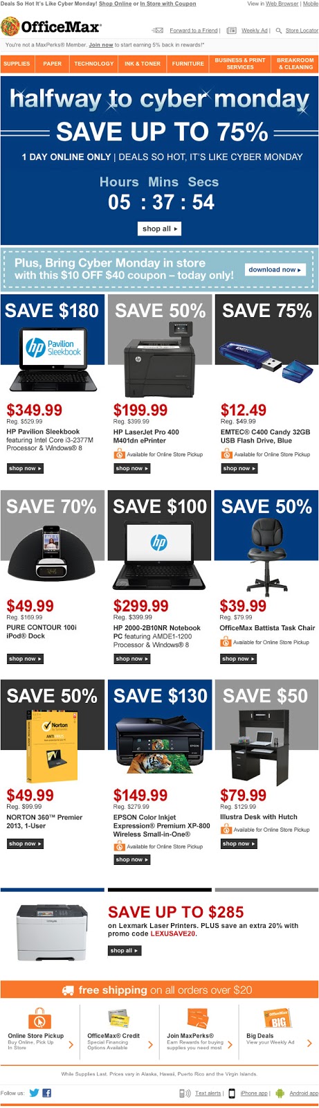 Am Inbox First Mention Of Cyber Monday Oracle Marketing Cloud