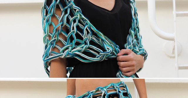 Creating Laura: The Triplet Shawl: An Arm Knitting Pattern