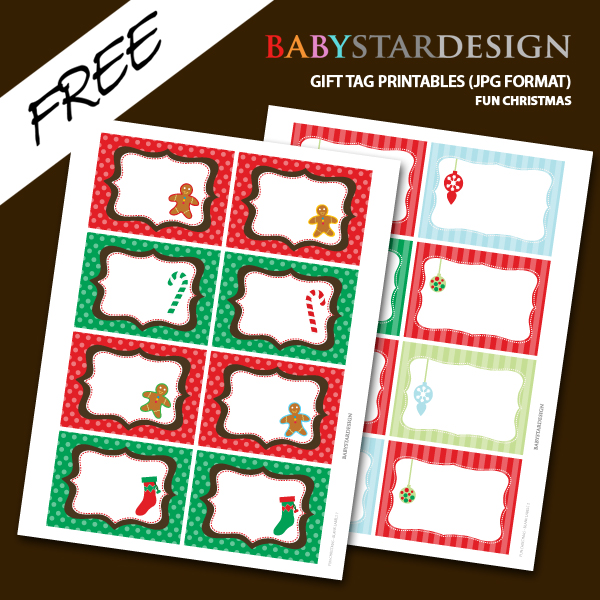 FREE Christmas Printable Card, Box, Label, Gift Tag Ipietoon Blog