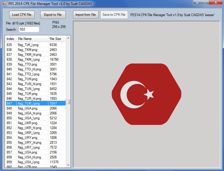 CPK File Manager Tool v1.3 by sxsxsx Moozyedogawa