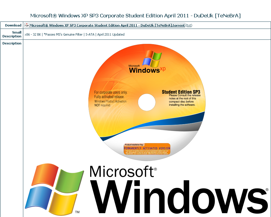Microsoft Windows Xp Professional Sp3 Integrated January 2012 Sata Iso Microsoft Windows Xp Professional Sp3 Integrated January 2012 Sata Iso
