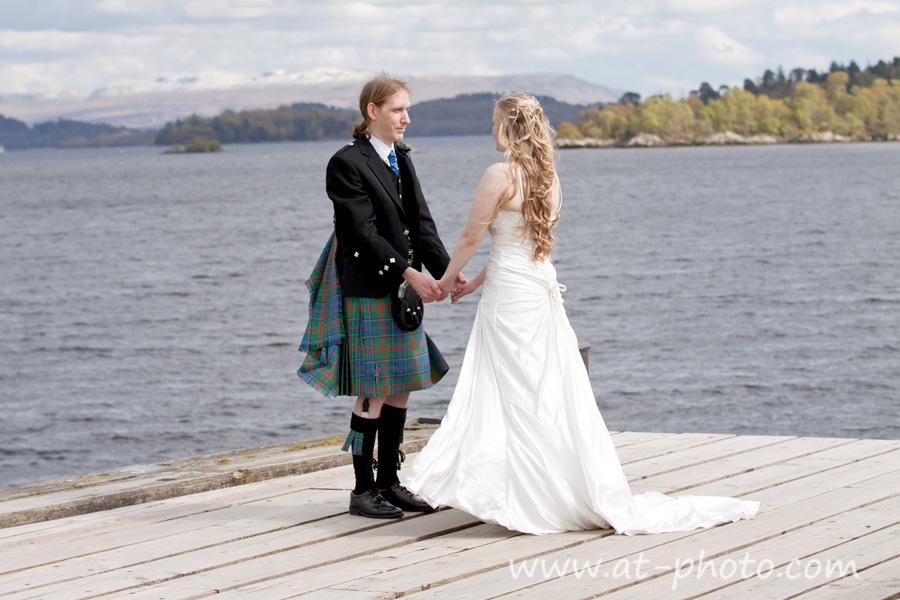 Wedding and Portrait Photography ATPhoto ltd Becky & Niall Wedding at Luss Church, Loch
