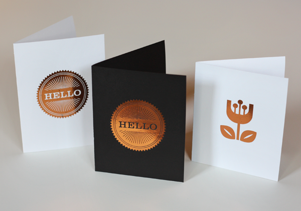 How About Orange: DIY cards with copper foil