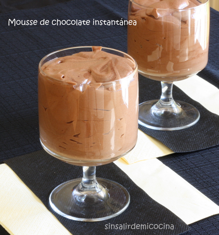 SIN SALIR DE MI COCINA MOUSSE DE CHOCOLATE INSTANTÁNEA (Nigella Lawson)