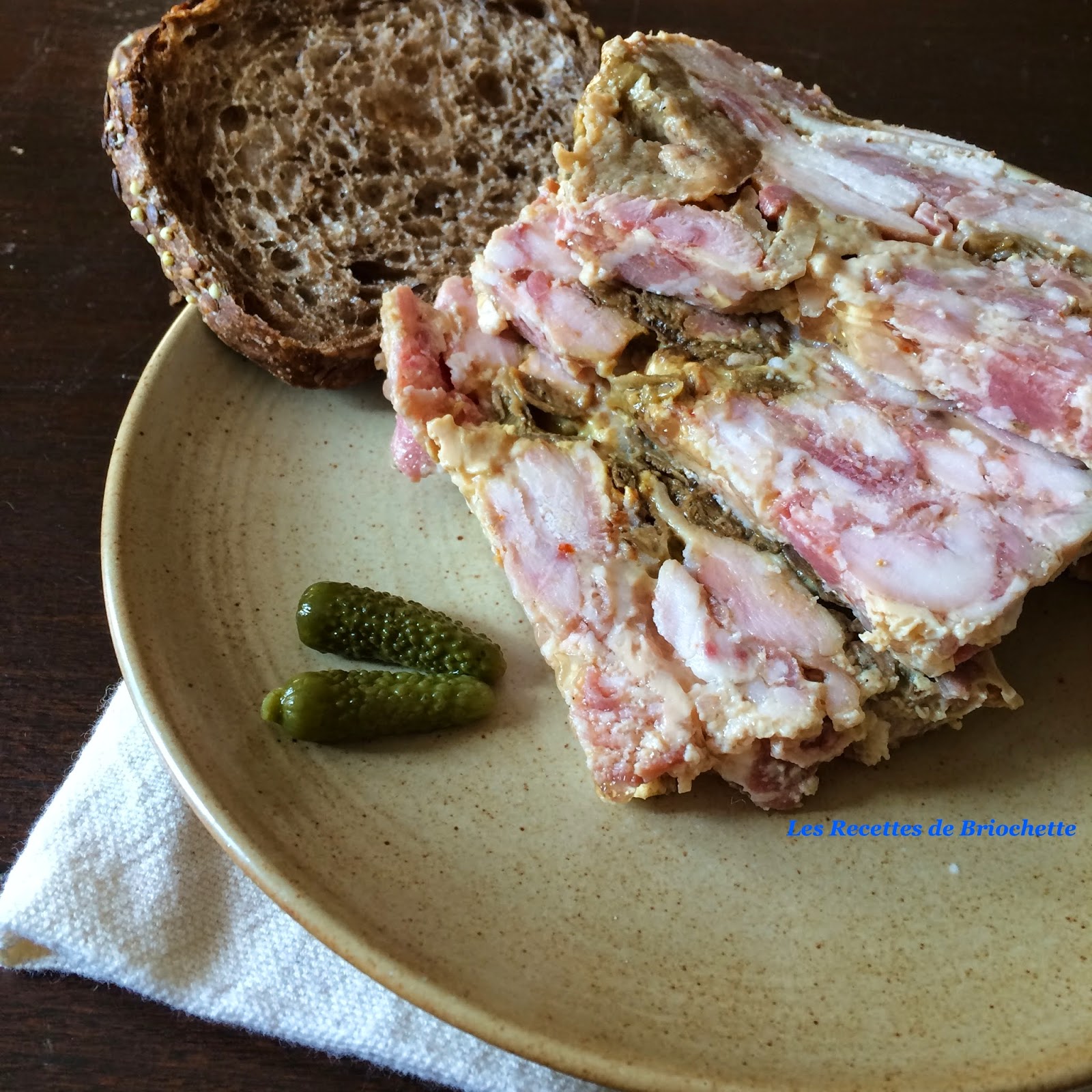 Les Recettes de Briochette Terrine de lapin aux cèpes