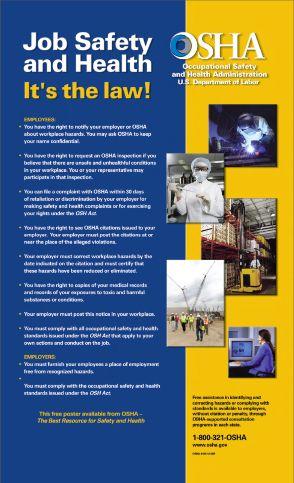 List Of Required Osha Posters