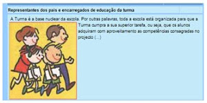 Representantes dos Pais e Encarregados de Educação da turma