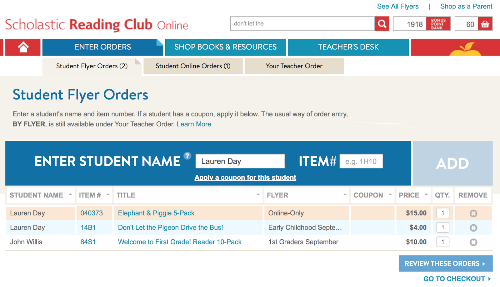 Scholastic Book Club Online Ordering Case Brief