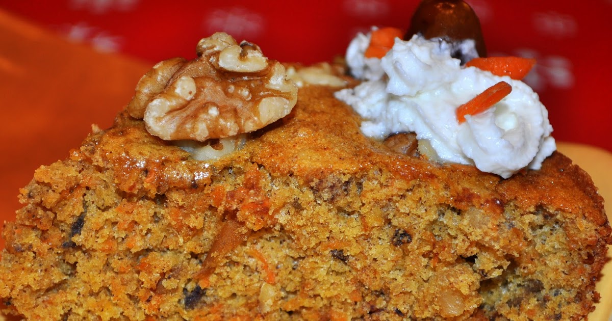 Life Scoops Low fat Carrot and Dates Cake with Walnuts
