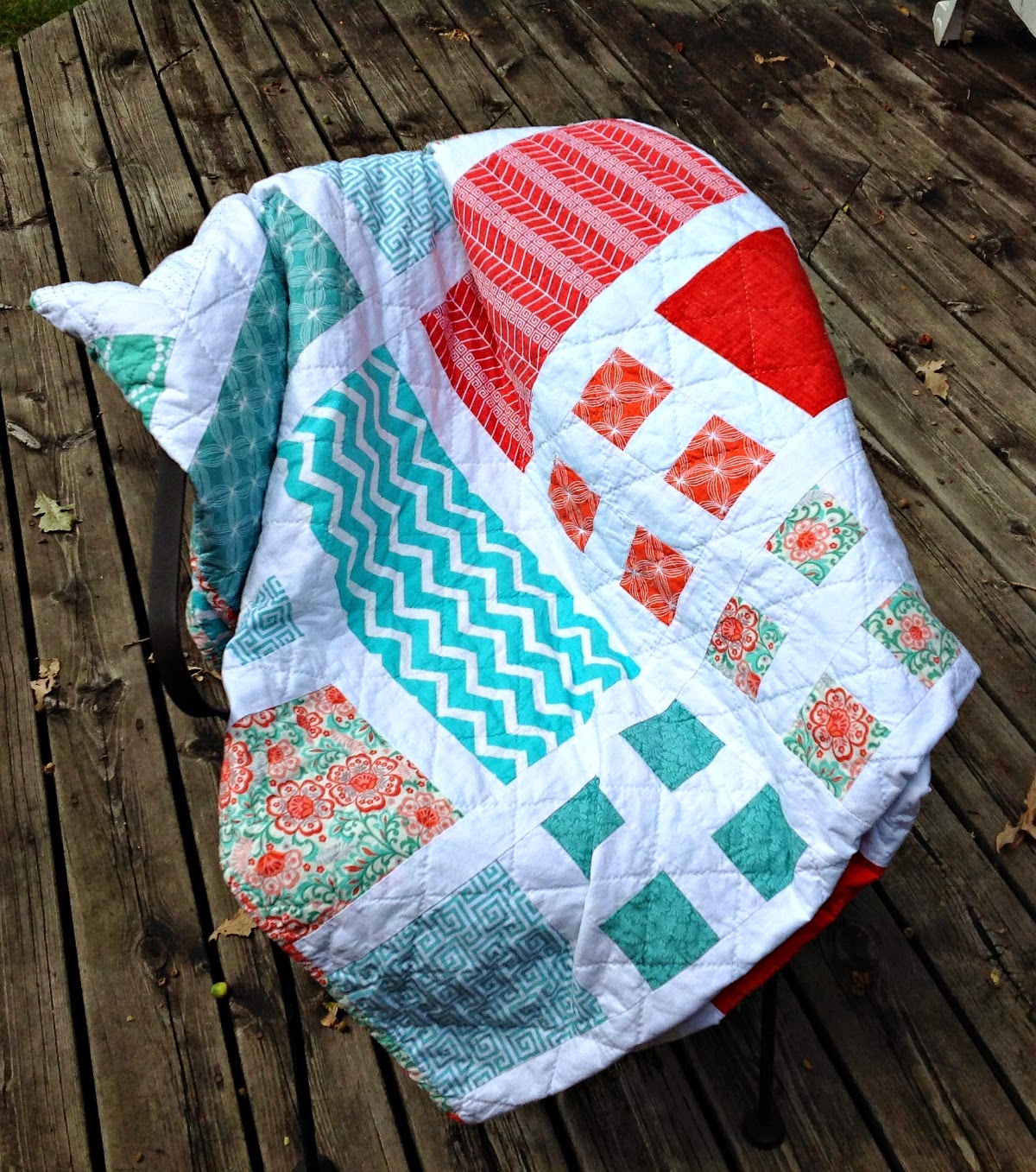 Jane's Fabrics and Quilts College Quilt Gifted