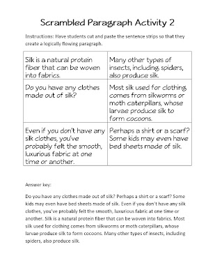 Scrambled sentences games image