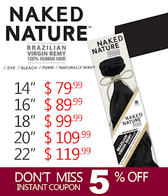 Ebonichair Com Shake N Go Naked Nature Brazilian Virgin Remy