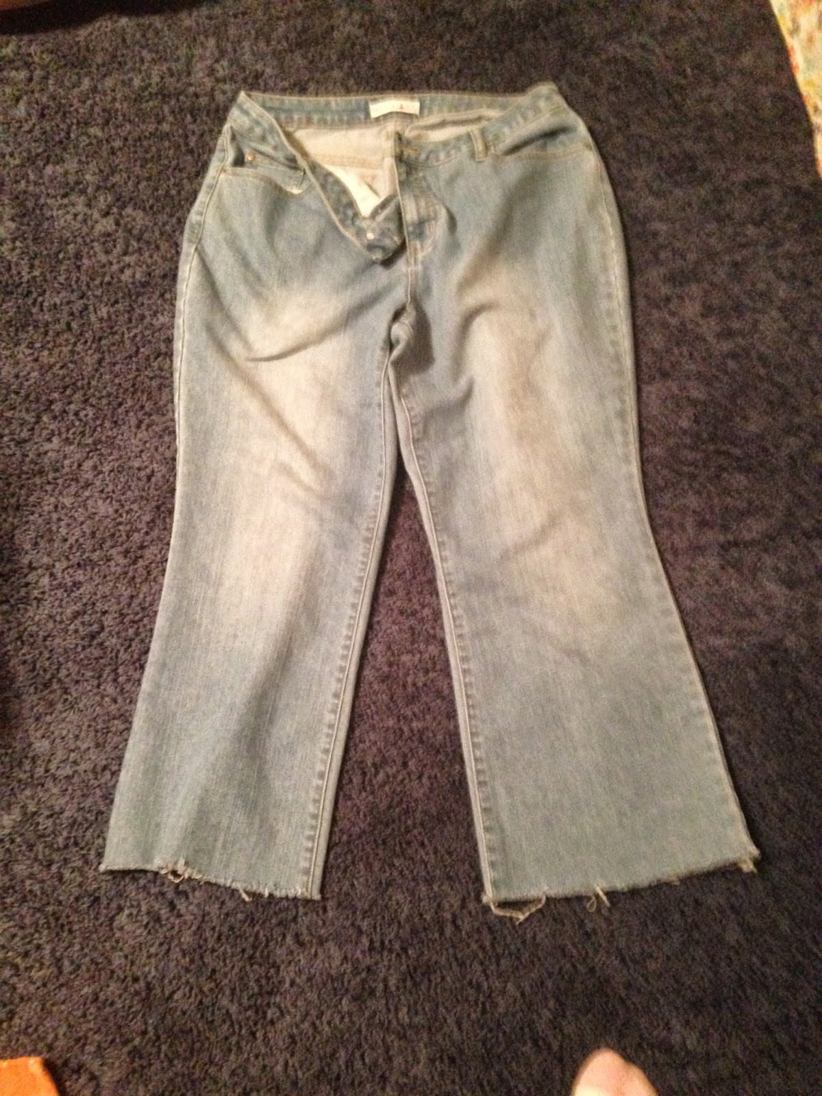 Diary of A Frenzied Mom New Skirt Out of Old Jeans