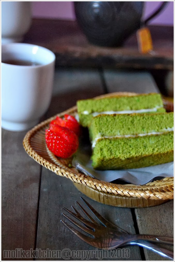 Molika Kitchen GREEN TEA CAKE