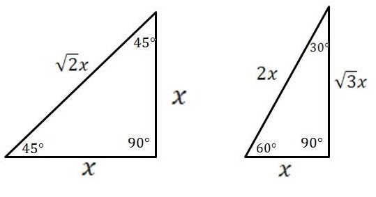 mathcounts notes: Special Right Triangles: 30-60-90 and 45-45-90
