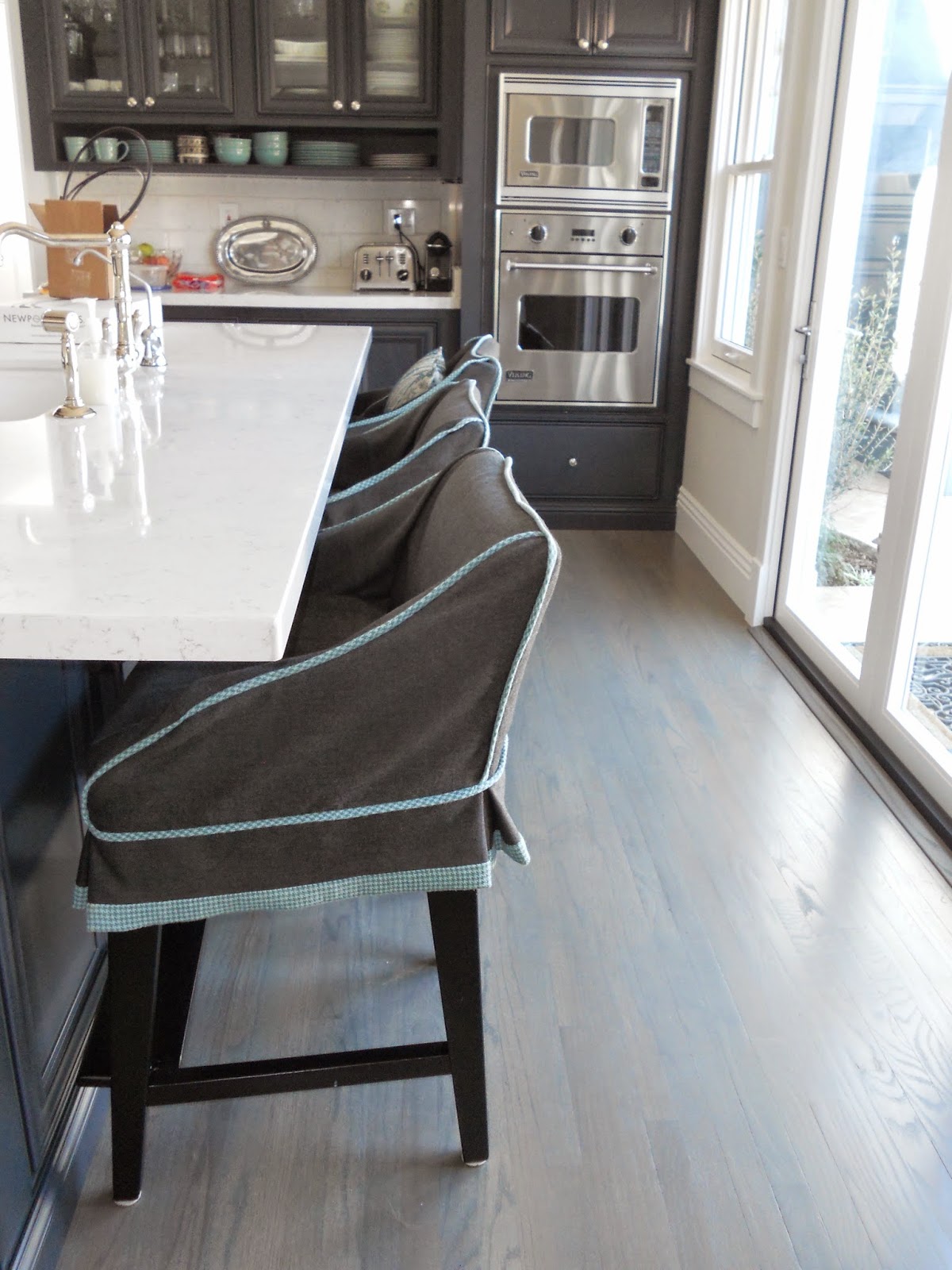 A Little of This That and the Other SLIPCOVERED KITCHEN BAR STOOLS