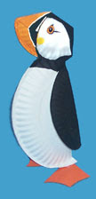 Paper Plate Puffin