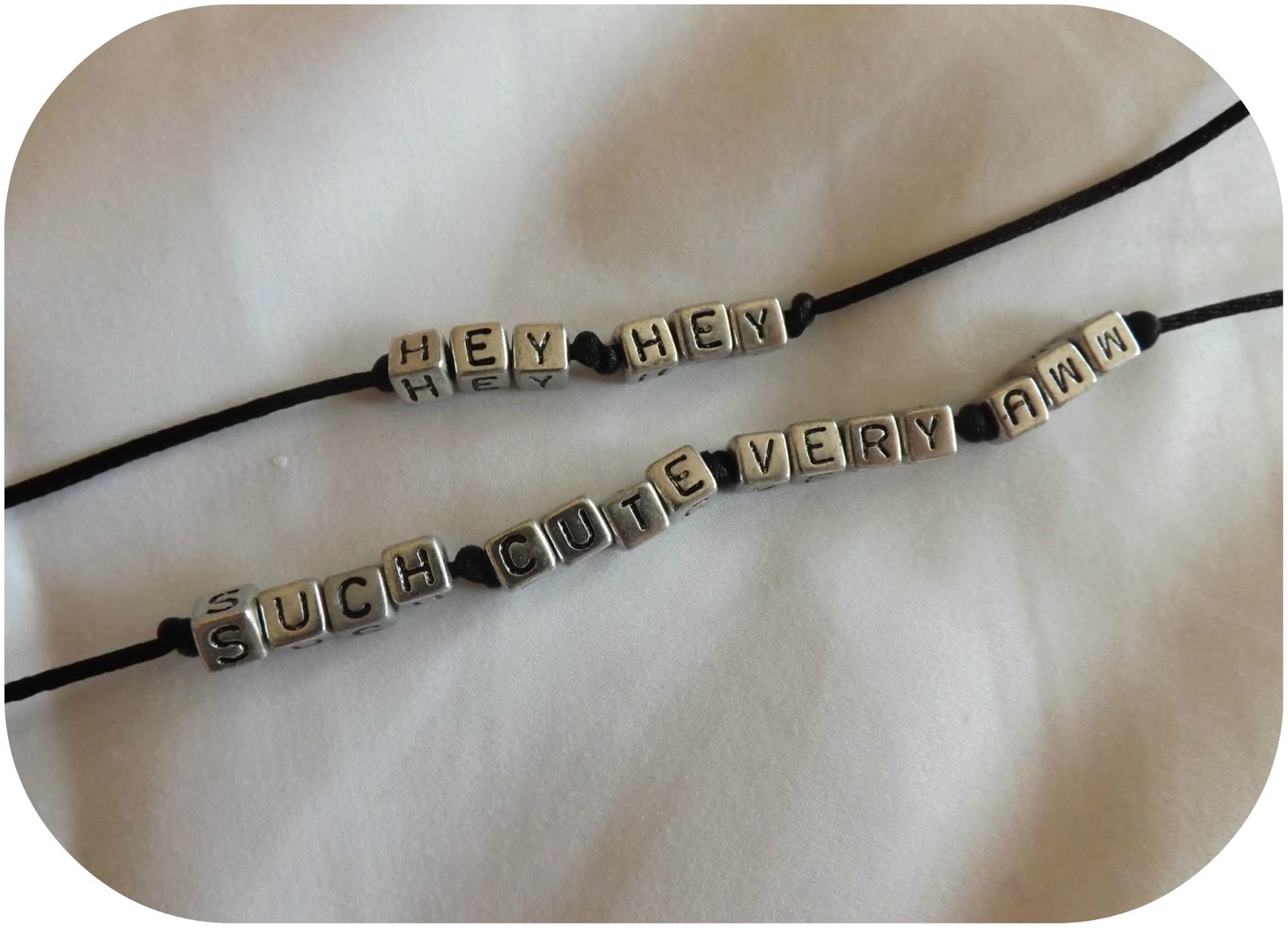 Easy DIY How To Make a Phrase Bracelet taken by surprise