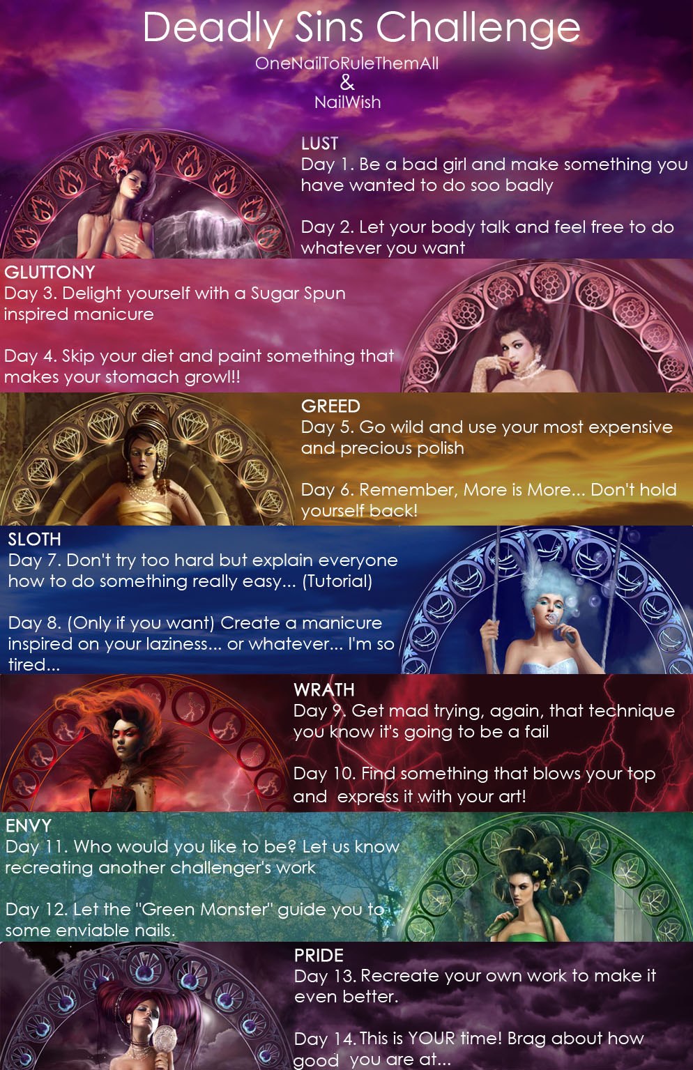 Nail a Day Seven Deadly Sins Challenge Day 1 Lust