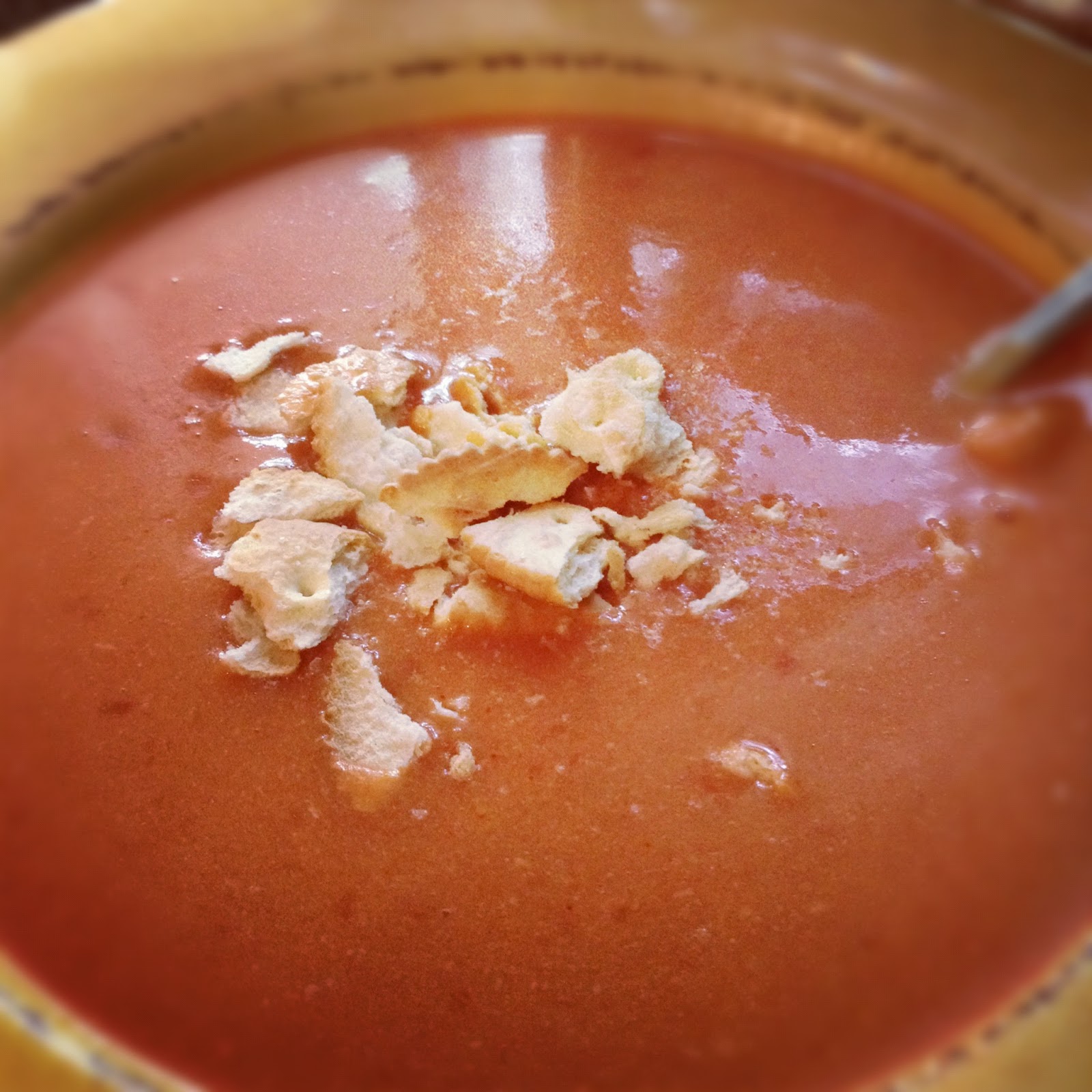 Fatback and Foie Gras Tomato Soup and Ritz Crackers