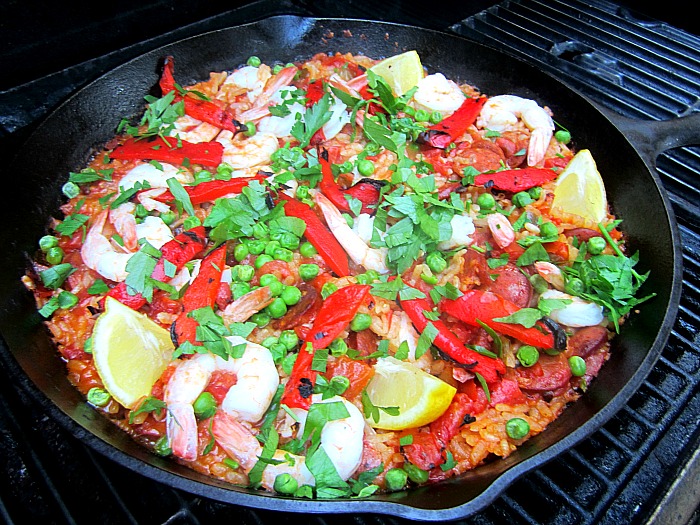 Summer Heat Paella on the Grill
